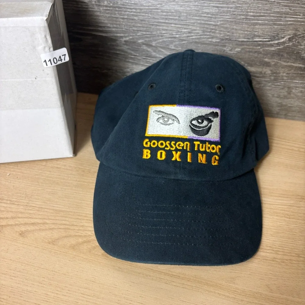Goossen Tutor Boxing Hat Cap Strap Back Black Adjustable